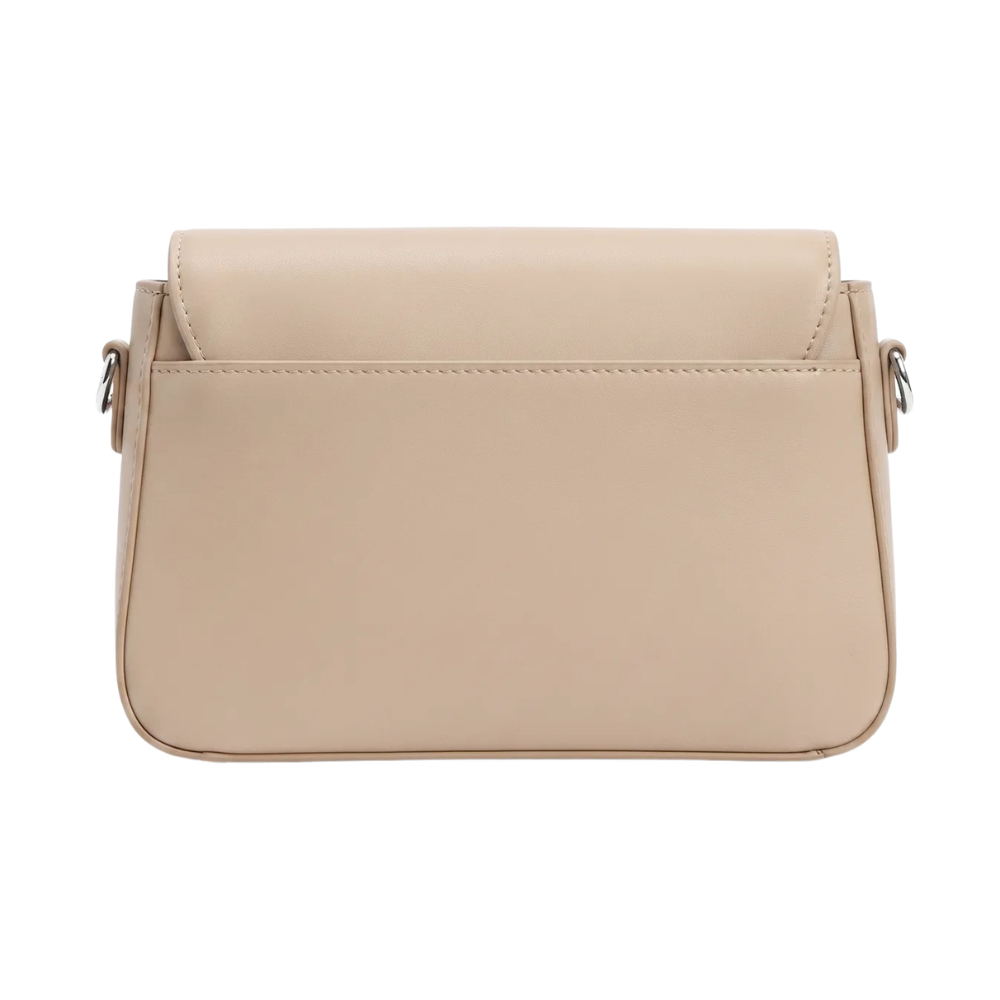 Classic Beige Flap Shoulder Bag - Image 4